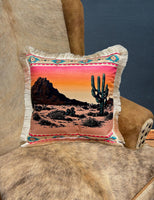 Velveteen Fringed Pillow Cover,
