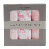 Pop of Pink Washcloth - Set of 3