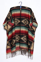 Classic Southwest Ruana poncho