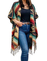 Classic Southwest Ruana poncho