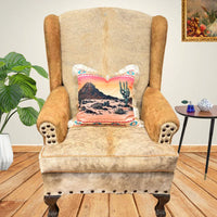 Velveteen Fringed Pillow Cover,