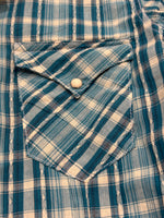Roper shirt plaid blue 0062-0467 BU