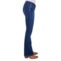 Pure Western Women's Trisha Boot Cut Jean 34" Leg True Blue