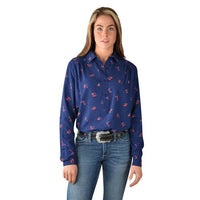 Wrangler Womens Madden Print L/S Shirt (X3W2133962)