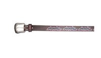 TWISTED X - PINK RIBBON BELT - CHOC / PINK / BLUE