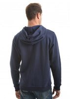 Cooper zip up hoodie in navy