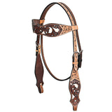 Western Horse Headstall Breast Collar Leather Brown: Breast Collar