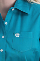 Women’s cinch show shirt teal