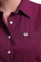 Women’s cinch show shirt burgundy