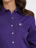 Women’s cinch show shirt purple
