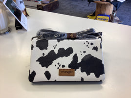Wrangler Cow Print Wallet Crossbody bag- Black