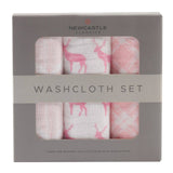 Pop of Pink Washcloth - Set of 3