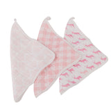 Pop of Pink Washcloth - Set of 3