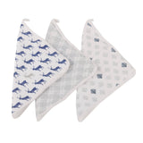 Blue Deer Washcloth Set of 3