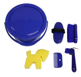Showmaster Grooming Kit Bucket Blue