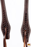 Hilason Leather Horse One Ear Headstall Working Tack Tooled