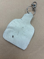 Cowhide keychain by country rose