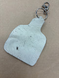 Cowhide keychain by country rose