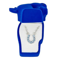 Dark blue horse jewellery case