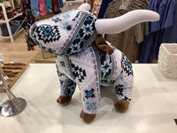 Long horn teddy cow plush