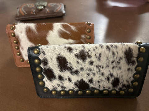 Genuine cow hide wallets