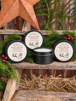 Made at the ranch Christmas candle samples