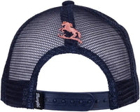 WRANGLER KIDS CHELSEA TRUCKER CAP (NAVY/AQUA)