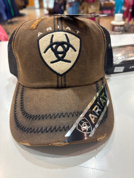 Ariat cap distressed brown