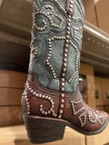 Green Studded Boot Wall Decor