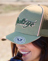 Bullzye Rhea HP Trucker Cap Moss/ Blush