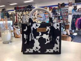 Wrangler Cow Print Crossbody bag - black