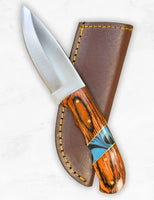 8.5" Burnt Wave Hunter Knife