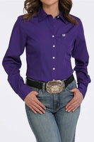 Women’s cinch show shirt purple