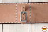 Western Leather Saddle Girth Cinch Plain