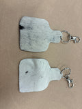 Cowhide keychain by country rose