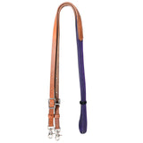 8 Ft Horse Western Leather Rubber Grip Barrel Reins