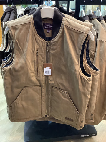 JUST COUNTRY MNS DIAMANTINA VEST KHAKI- MWOV1916