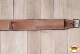 Western Leather Saddle Girth Cinch Plain