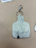 Cowhide keychain by country rose