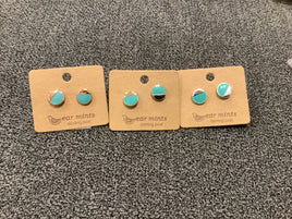 Half enamel earring