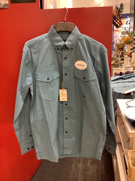 Roper mens Amarillo collection shirt Green