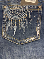 Pure Western Women's Trisha Boot Cut Jean 34" Leg True Blue
