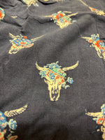 Roper ladies shirt cow skull