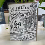 Happy trails birthday card