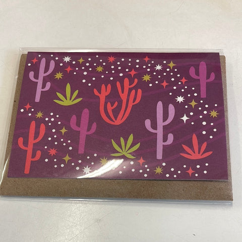 Small cactus gift card