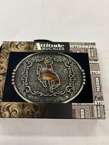 Sunrise bronc buckle