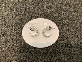 SEW2414SV cubic hoop silver