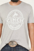 Cinch mens tee - grey lead don’t follow