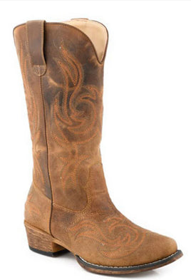 Roper men’s Amarillo plaid blue arena shirt