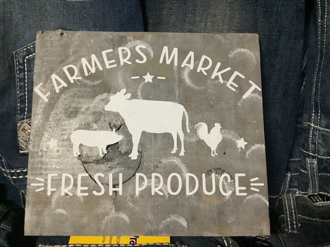 Farmers market plaque